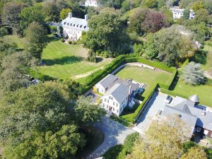 aerial 128 Webster St. Gardener's Cottage