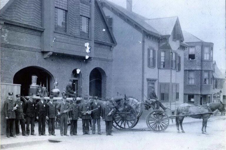 Former Firehouse in downtown Newport RI. Firehouse converted into Single Family Residence 