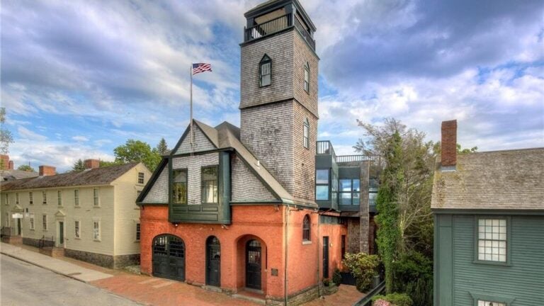 25 Mill Street. Former Firehouse in downtown Newport RI. Firehouse converted into Single Family Residence 
