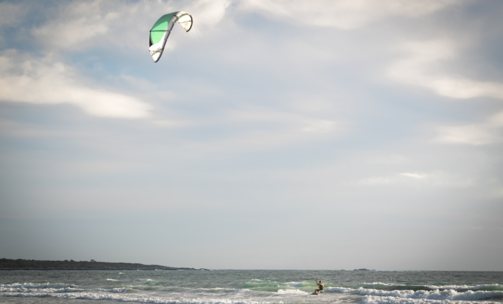 Second beach wind surfing